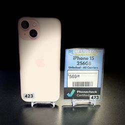 iPhone 15 256GB Unlocked for All Carriers! Financing Available!