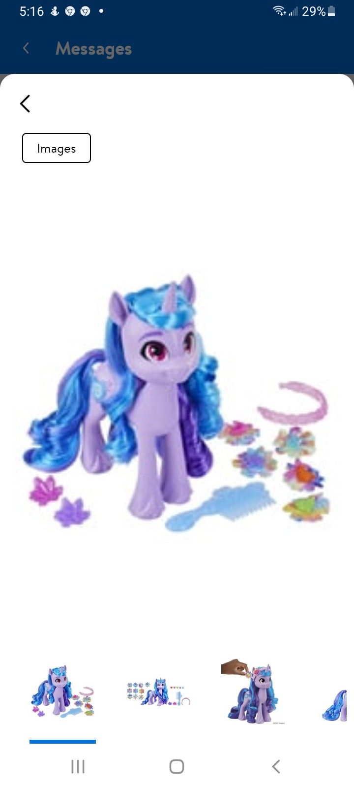 Just Play My Little Pony Rainbow Dash Magic Style Pony 14 Pieces 10 Inches Tall New In Box