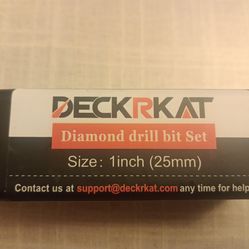 Dackrkat 2 diamond drill bit kit 1 in