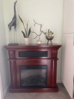 Electric Fireplace with control or TV Stand.