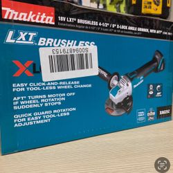 Makita New Grinder XLOCK Brushless 18v