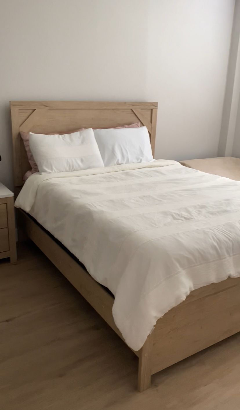 Moving SALE Queen, Bed Frame, Mattress & Sofa