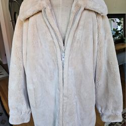 Sheared Beaver Fur Coat, Blush Color Size 3XL NO OFFERS 