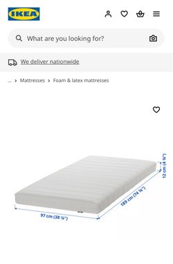 IKEA Foam Mattress (2x Twin) 97x189 cm