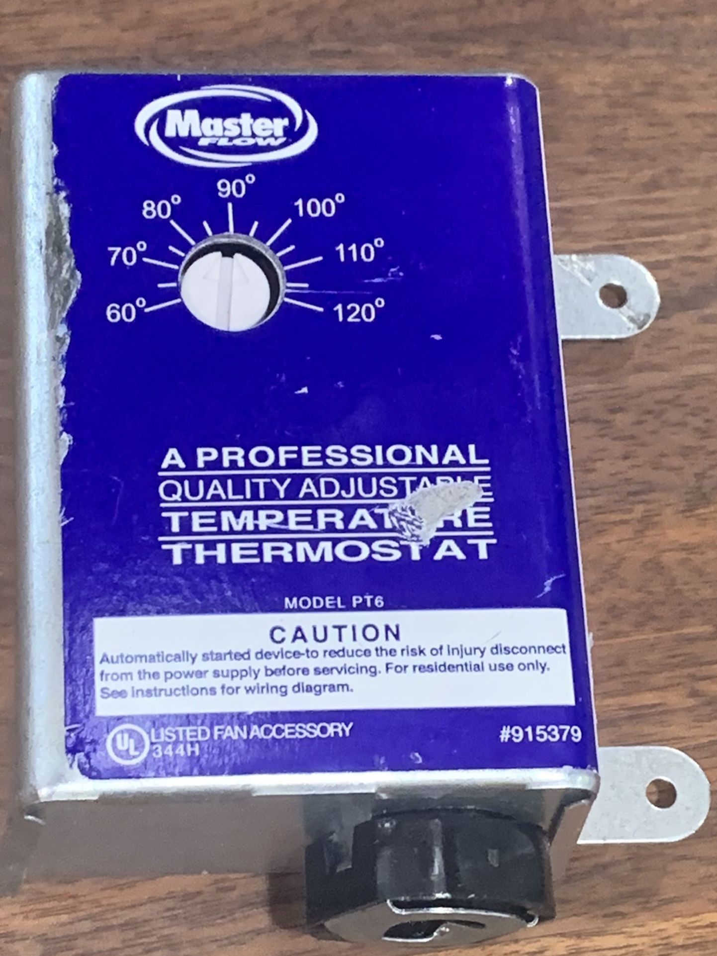 Master Flow Attic Fan Thermostat - New