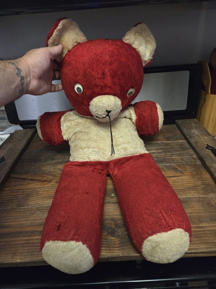 ANTIQUE 1950S CARNIVAL BEAR 30",All Products : American Fashion Style Bags On Sale