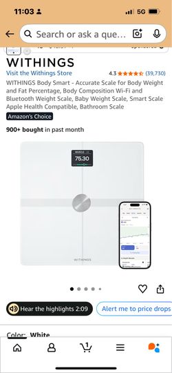 Great great deal Like New body Withings weight scale and more great deal