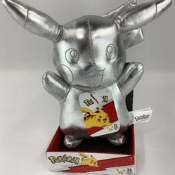 Silver Pikachu Plush