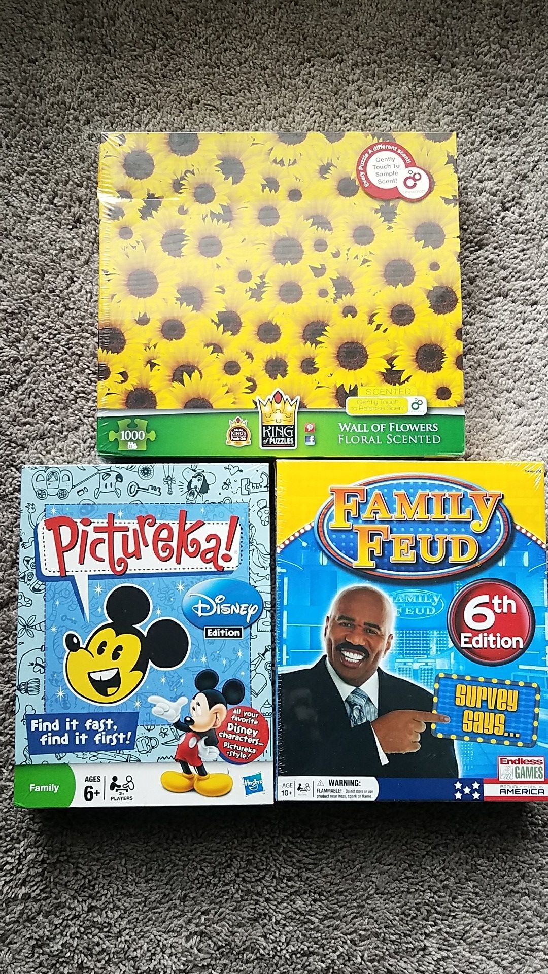 Family Games - Pictureka, Family Feud, and a Puzzle