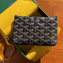 Goyard Black/ Tan Senna Mini Pouch/Multi-Case Wallet
