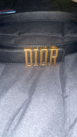 DIOR D-D-fence leather belt