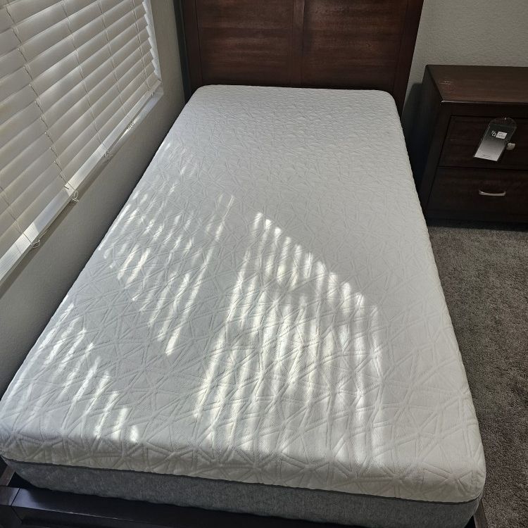 Twin Bed + Night stand + Mattress 