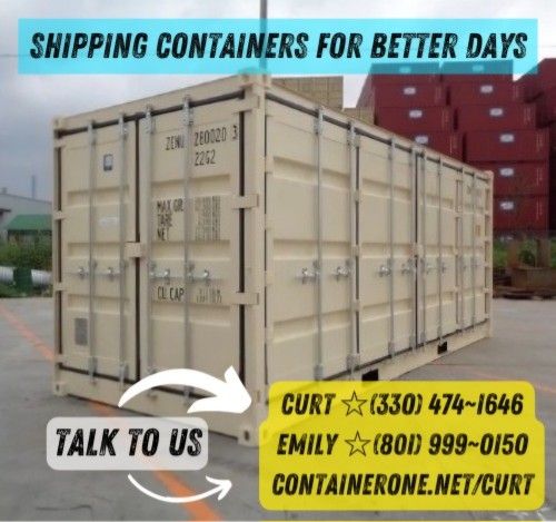 20FT / 40FT Wind And Water Tight Shipping Containers. Conex Sea Cans. New And Used! Indestructible Storage! Payment Plans!  Call Us! 330-474-1646