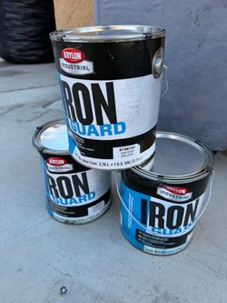 3 gallons iron guard gloss black $35 each
