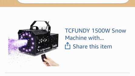 1500 W snow machine