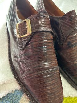 Zapatos de vestir de piel  de lagarto genuina  7