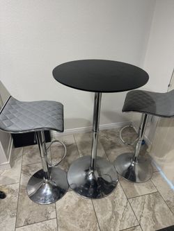 Bar Stool And Table 