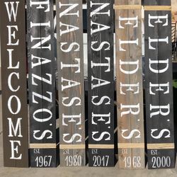 Custom Wood House Signs