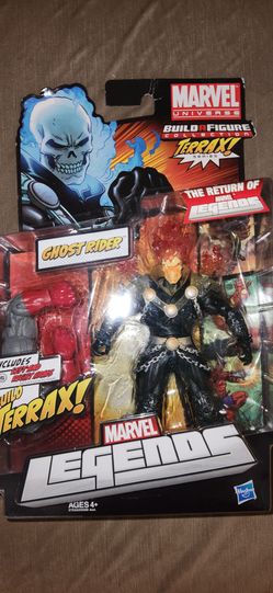 2011 Marvel Legends Ghost Rider Yellow Flame Variant Terrax Baf