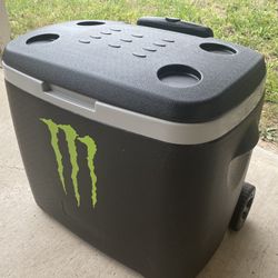 Black “MONSTER” Energy Drink  Ice Chest/Cooler W/ Cupholders