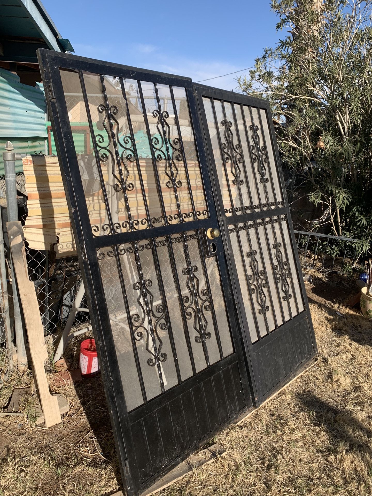 Rod Iron Door For Sliding Door