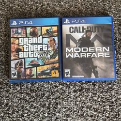 PS4 GTA And Modern Warfare 