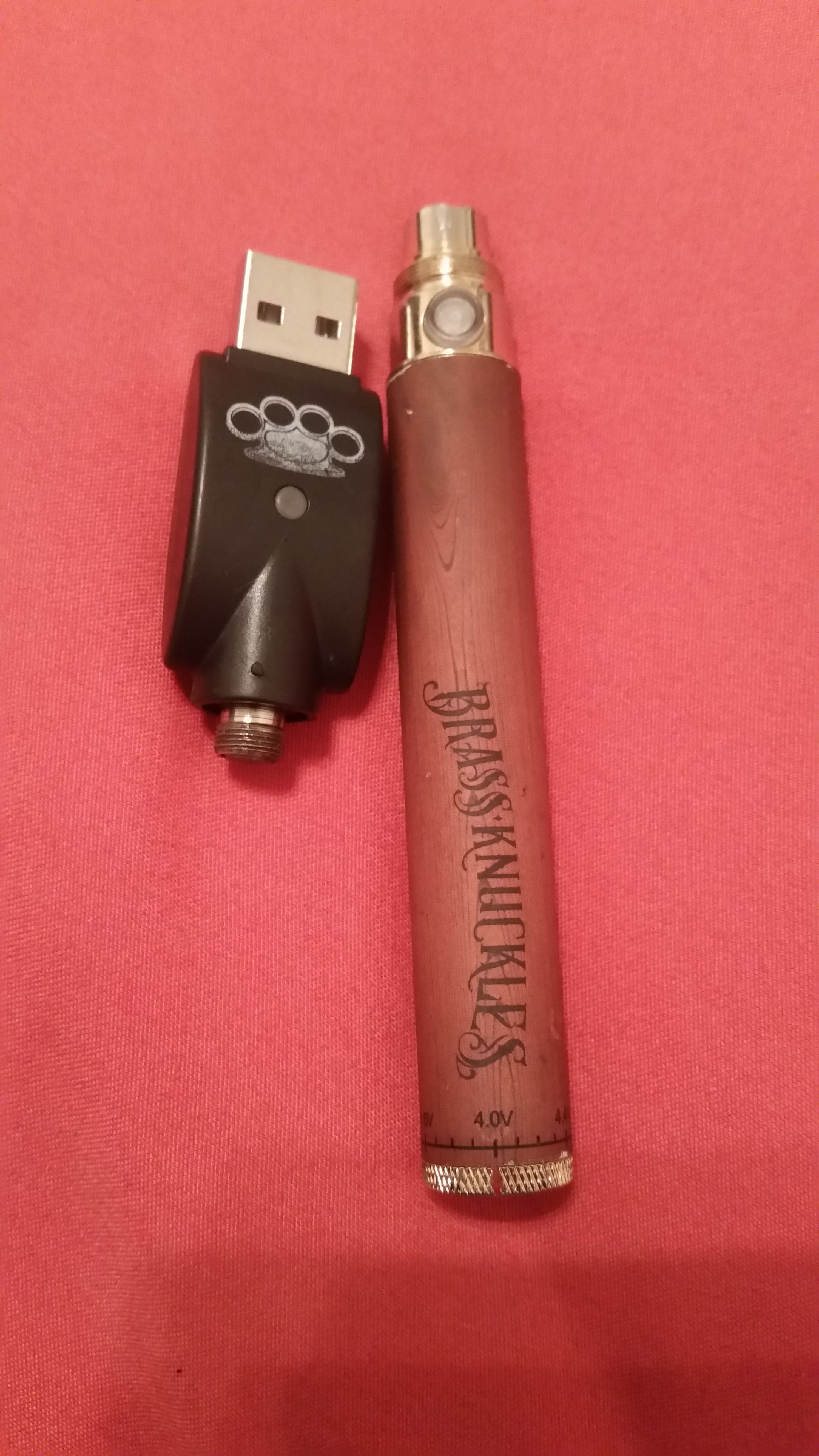 Brass Knuckles Pen With Charger