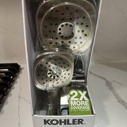 Kohler Adjustable 3-in-1 Multifunction Shower Head Combo - Brushed Nickel -PRONE