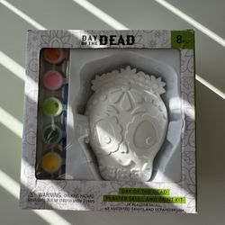 Day of the dead plaster skull & Paint kit