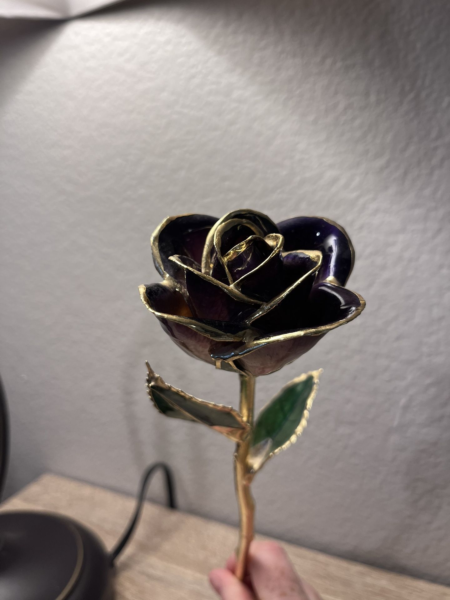 Gold Dipped Rose - Purple