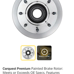 Ford Dually F250/350/450/550 Front Brake Rotor PAIR! NEW!