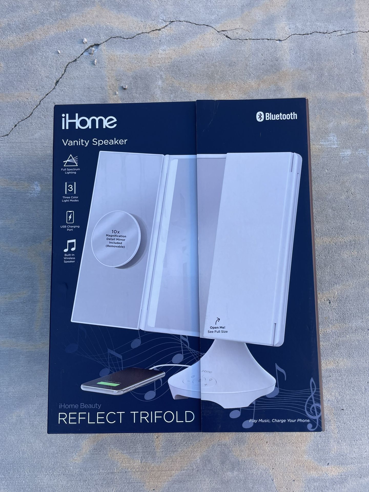 Never Used iHome Vanity Speaker W/bluetooth