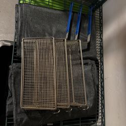 Commercial Deep Fryer Baskets (Set of 3) – Stainless Steel