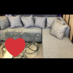 L Sectional Furniture Pillows Included. Brand New