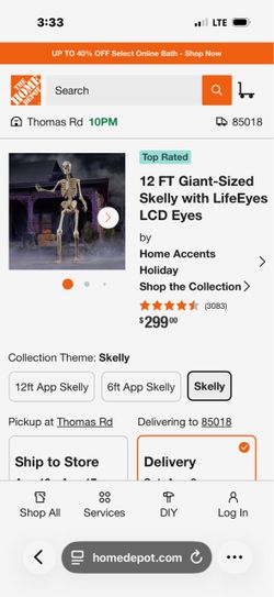 (2) 12’ Giant Sized Skelly W/Life LCD Eyes
