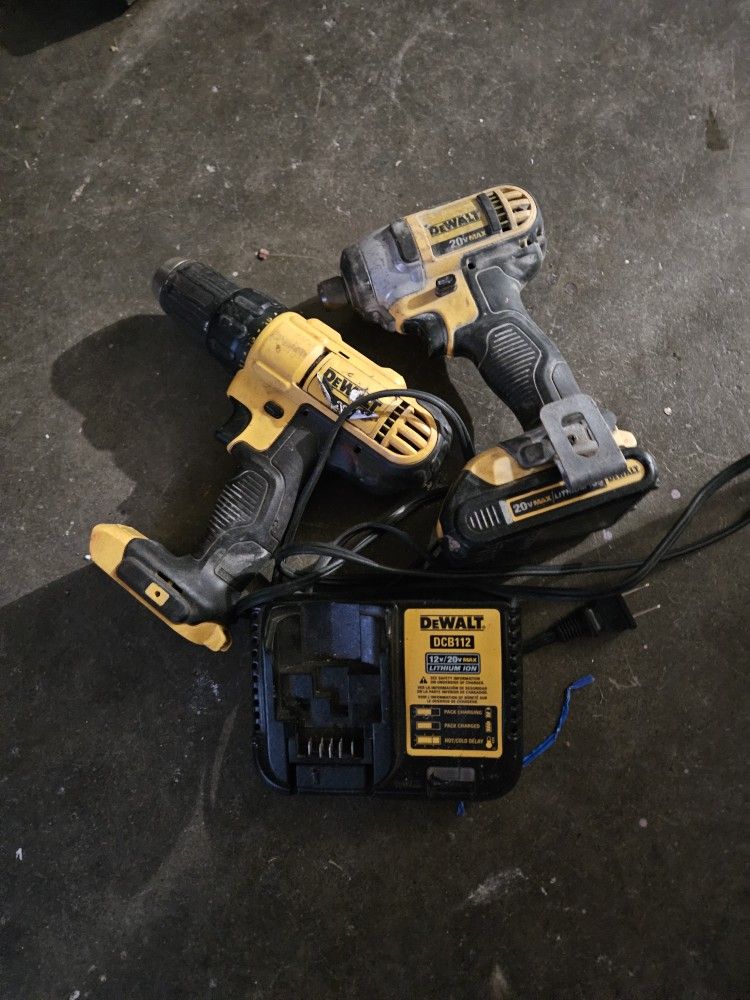 Dewalt Battery Impact And Drill 