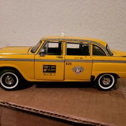 The Franklin Mint Precision Model Checker Taxi Cab