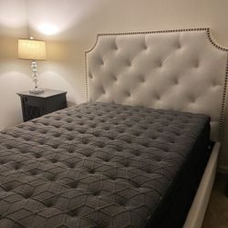 Queen Bed With Mattress -$300 Firm