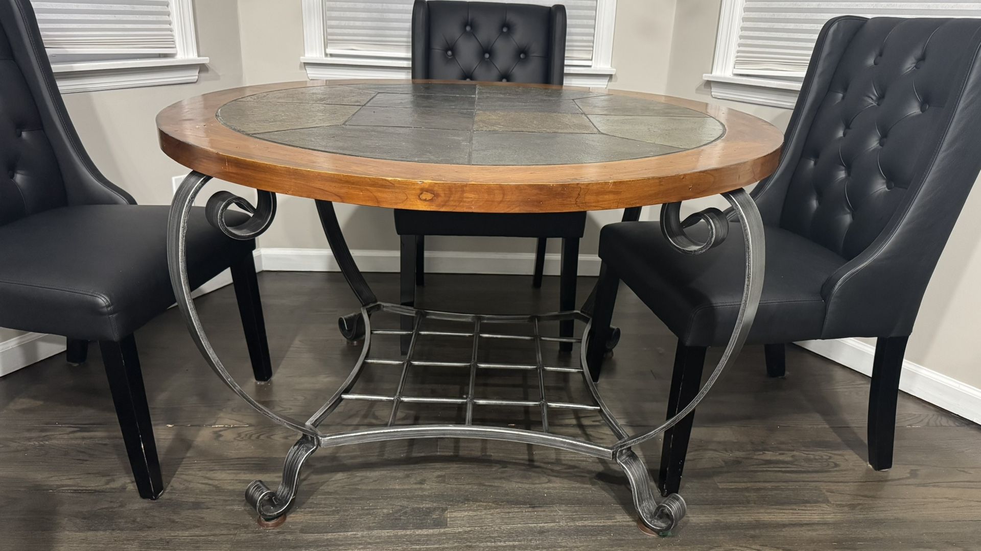 Wood/metal Kitchen Table