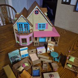 Li'l Woodzeez Honeysuckle Hillside Cottage/Animals/Furniture 