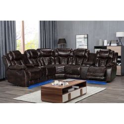 New Living Room Sofa Sectional Brown