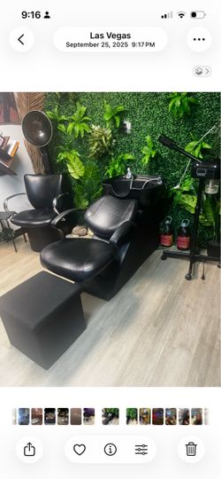 Salon Chair & Shampoo Bowl