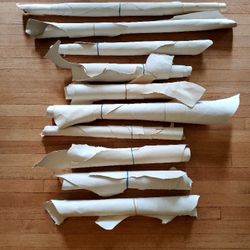 Kangaroo Leather (White)  One Full Skin, Nine 3/4 Skins