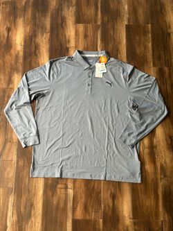 New Mens Long Sleeve Golf Polo - XL
