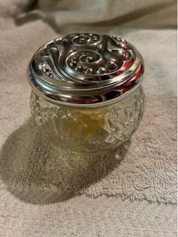 Vintage Avon Glass Vanity Cream Jar