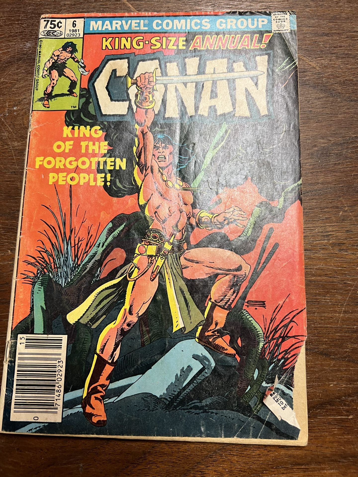 Conan the Barbarian Annual #6 Jan. 1981 Marvel Comics