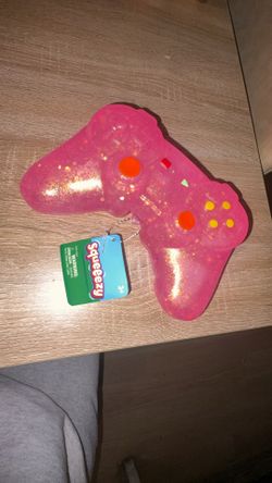 Squeeezy Dice and Pink remote