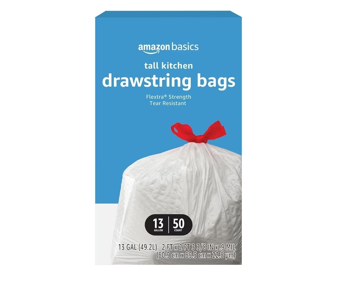 13 Gallon Kitchen Trash Bags (50 Count) – $6