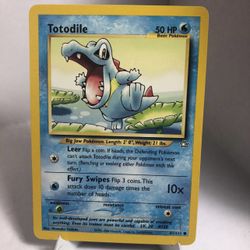 Pokemon Neo Genesis Totodile Card #81