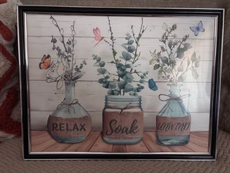 Framed Farmhouse Botanical Wall Art Print